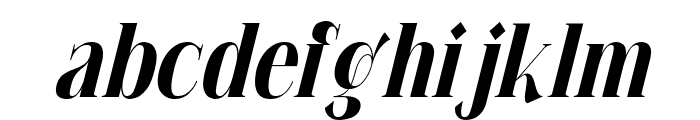 Ragiel Oblique Bold Font LOWERCASE