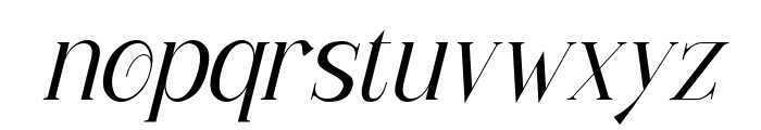 Ragiel Oblique Font LOWERCASE