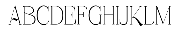 Ragiel Thin Font UPPERCASE