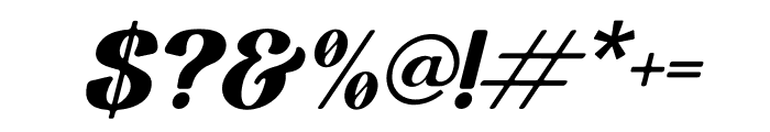 Ragile Italic Font OTHER CHARS