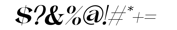 Raginy Italic Font OTHER CHARS