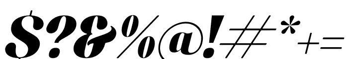 Ragitta Italic Font OTHER CHARS