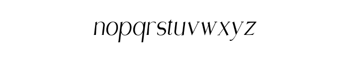 Raglen Italic Regular Font LOWERCASE