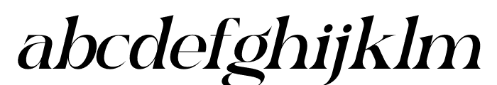 Raglika Italic Font LOWERCASE