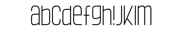 Ragnear Display Extra Light Font LOWERCASE