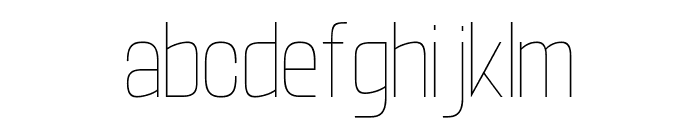 Ragnear Thin Font LOWERCASE