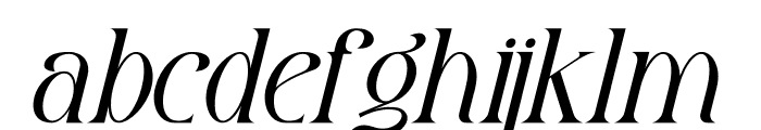 Rahgbok Italic Font LOWERCASE