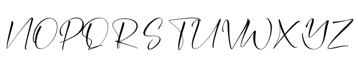 Rahiga Adrilina Italic Font UPPERCASE