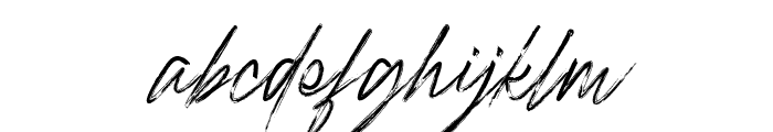 Raidden Rough Italic Font LOWERCASE
