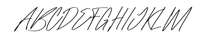 Raidden Thin Italic Font UPPERCASE
