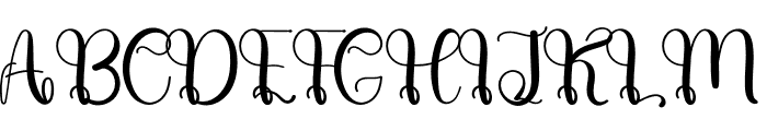 Raight Font UPPERCASE