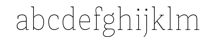 Rail-Thin Font LOWERCASE
