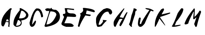 Railway Italic Font UPPERCASE