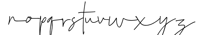 Rain Signature Regular Font LOWERCASE