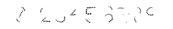 Rainboho Inline - Dots Font OTHER CHARS