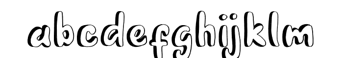 Rainbow Drawn Font LOWERCASE