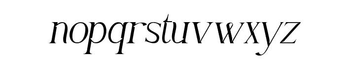 Rainbow-Italic Font LOWERCASE