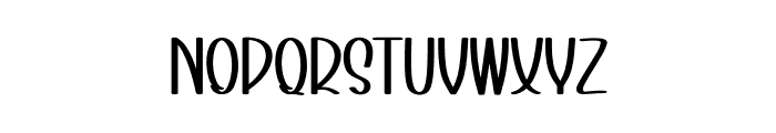 Rainbow Minimalist Font UPPERCASE