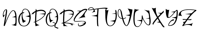 Rajelaz Font UPPERCASE
