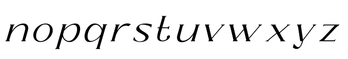 Rajilo Italic Italic Font LOWERCASE