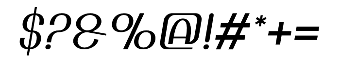 Rajokey Italic Font OTHER CHARS
