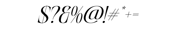 Rakelyn Italic Font OTHER CHARS