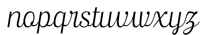 Ralsteda-ExtraLightItalic Font LOWERCASE