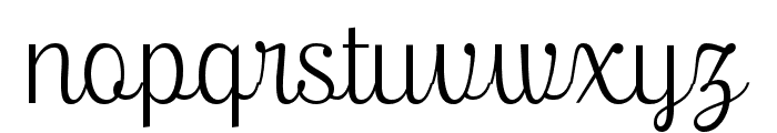 Ralsteda-ExtraLight Font LOWERCASE