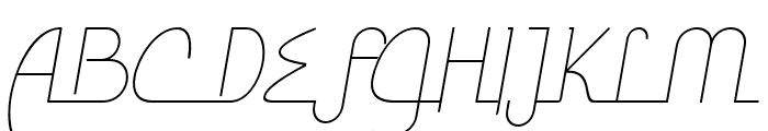 Ramadhan Thin Italic Font UPPERCASE