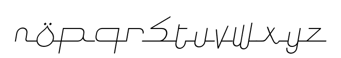 Ramadhan Thin Italic Font LOWERCASE