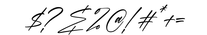 Ramontegral Signature Italic Font OTHER CHARS