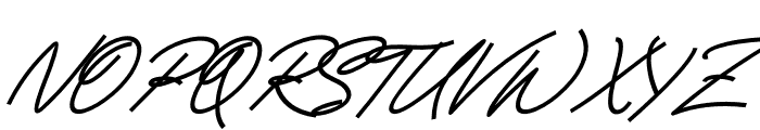Ramsay Italic Font UPPERCASE
