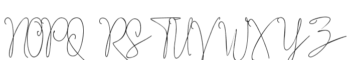 Ramsey Signature Regular Font UPPERCASE