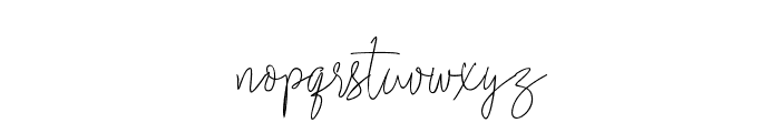 Ramsey Signature Regular Font LOWERCASE