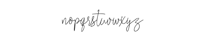 Ramsey Signature Font LOWERCASE
