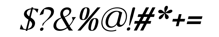 Ramus-LightItalic Font OTHER CHARS