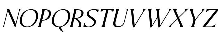 Ramus-LightItalic Font UPPERCASE