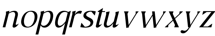 Ramus-LightItalic Font LOWERCASE