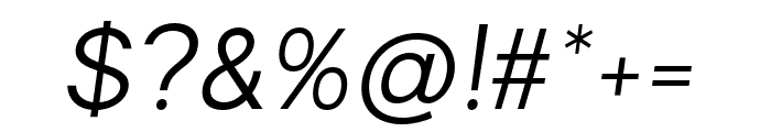 Ranberg Italic Font OTHER CHARS