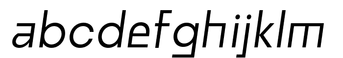 Ranberg Italic Font LOWERCASE
