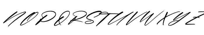 Randelion Signate Italic Font UPPERCASE