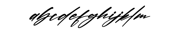 Randelion Signate Italic Font LOWERCASE