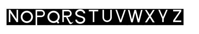 Random Box Font UPPERCASE