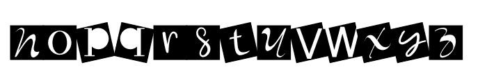 Random Box Font LOWERCASE