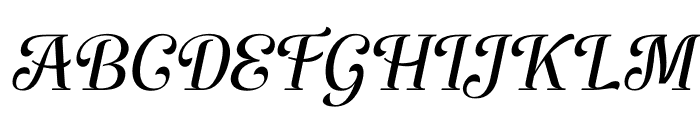 Raniega Italic Font UPPERCASE