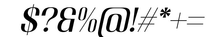 Ranoya Italic Font OTHER CHARS