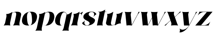 Ransley Bold Italic Font LOWERCASE