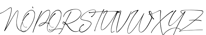Rantai Signature Font UPPERCASE