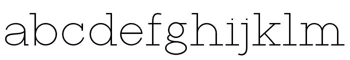 RanteContact-ExtraLight Font LOWERCASE