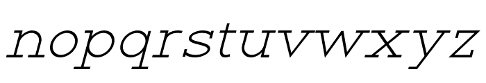 RanteContact-Italic Font LOWERCASE